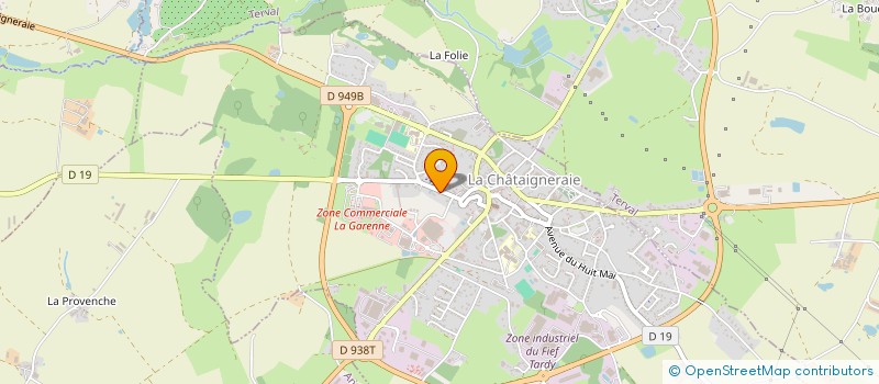 localisation de l'entreprise MADAME SARAH BLAINEAU  LA CHATAIGNERAIE