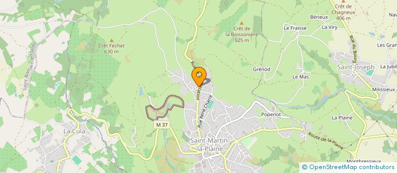 localisation de l'entreprise MADAME SARAH BLANC  SAINT-MARTIN-LA-PLAINE