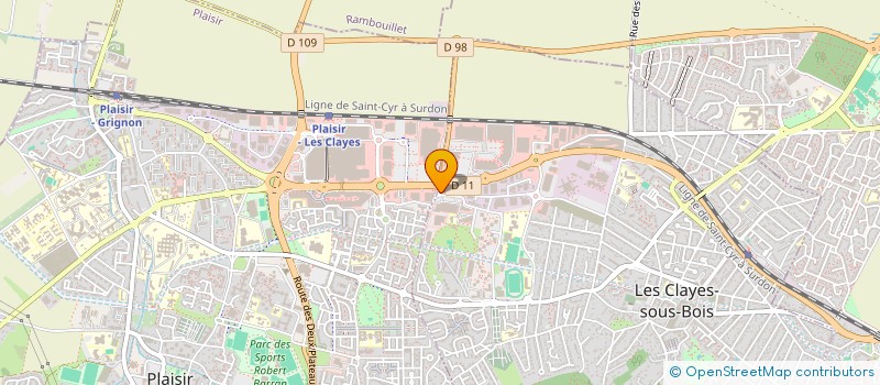 localisation de l'entreprise MADAME SARAH BLIVET  LES CLAYES-SOUS-BOIS