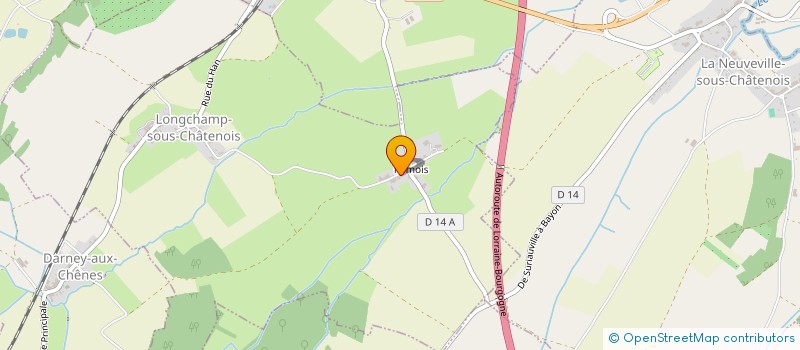 localisation de l'entreprise MADAME SARAH BODIN  LONGCHAMP-SOUS-CHATENOIS