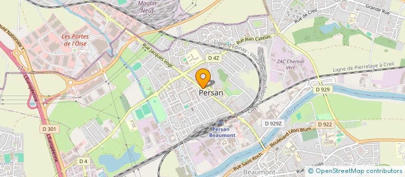 localisation de l'entreprise MADAME SARAH BOKETSHU EYENGA  PERSAN