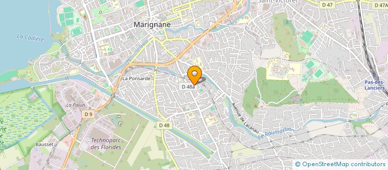 localisation de l'entreprise MADAME SARAH BONNET  MARIGNANE