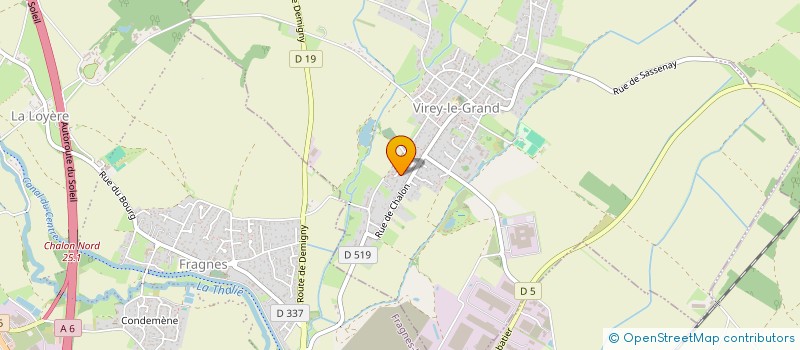 localisation de l'entreprise MADAME SARAH BONNEVILLE  VIREY-LE-GRAND