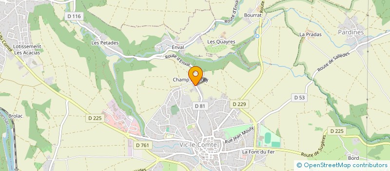 localisation de l'entreprise MADAME SARAH BOSTOCK  VIC-LE-COMTE