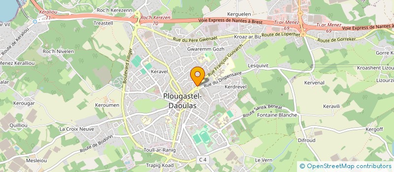 localisation de l'entreprise MADAME SARAH BOTHOREL  LESNEVEN