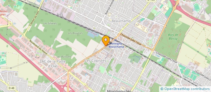 localisation de l'entreprise MADAME SARAH BOUAZIZ  PIERRELAYE