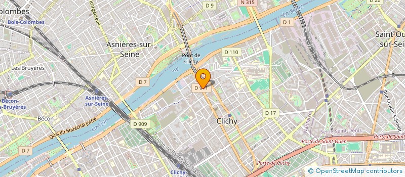 localisation de l'entreprise MADAME SARAH BOUCHELKIA à CLICHY