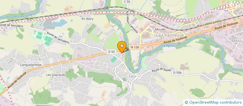 localisation de l'entreprise MADAME SARAH BOUETARD  SAIX