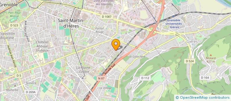 localisation de l'entreprise MADAME SARAH BOUGUELMOUNA  SAINT-MARTIN-D'HERES