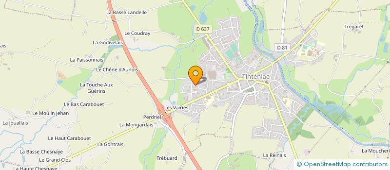 localisation de l'entreprise MADAME SARAH BOUHALFAYA  TINTENIAC