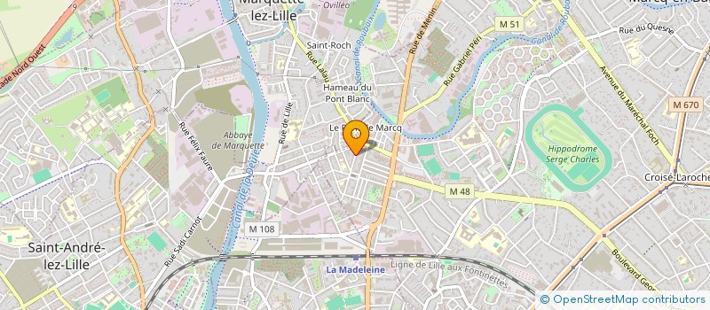 localisation de l'entreprise MADAME SARAH BOUILLON à MARCQ-EN-BARŒUL