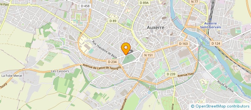 localisation de l'entreprise MADAME SARAH BOUJET à AUXERRE