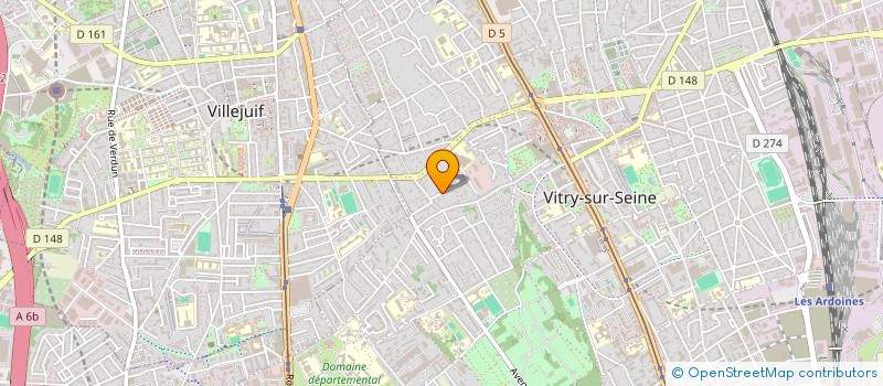 localisation de l'entreprise MADAME SARAH BOUJIA à VITRY-SUR-SEINE