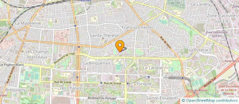 localisation de l'entreprise MADAME SARAH BOULANGER  RENNES