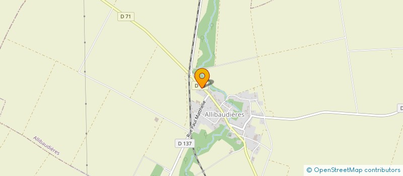 localisation de l'entreprise MADAME SARAH BOULANGER  ALLIBAUDIERES