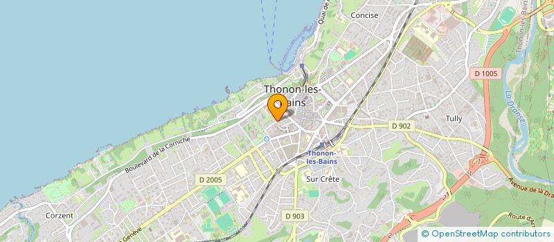 localisation de l'entreprise MADAME SARAH BOULHOUT  THONON-LES-BAINS