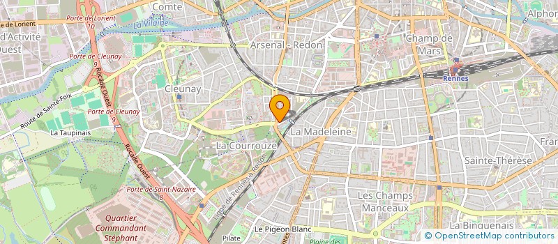 localisation de l'entreprise MADAME SARAH BOURGAIN  RENNES