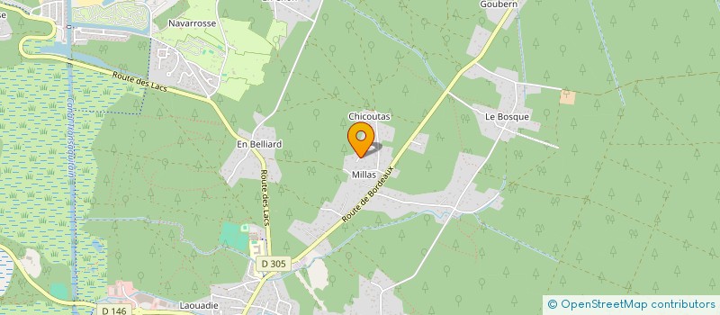 localisation de l'entreprise MADAME SARAH BOURGOIS  BISCARROSSE