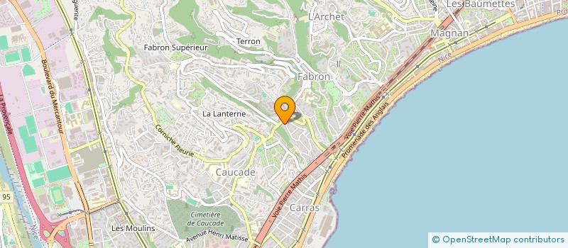 localisation de l'entreprise MADAME SARAH BOURREAU  NICE