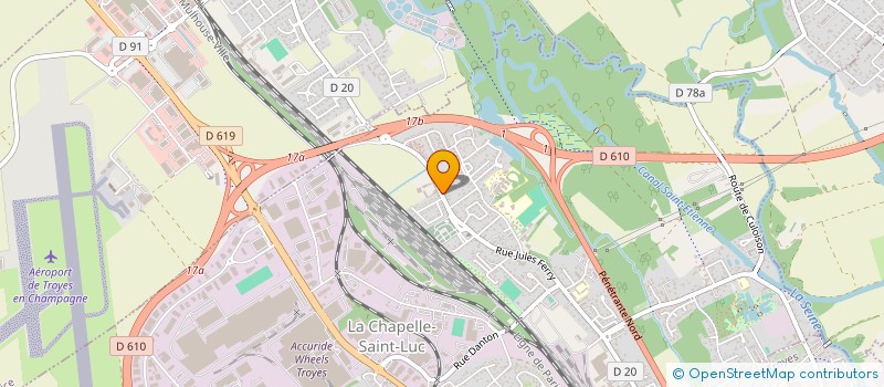 localisation de l'entreprise MADAME SARAH BOURROMANA  LA CHAPELLE-SAINT-LUC