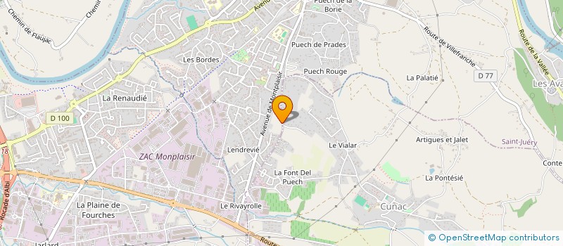 localisation de l'entreprise MADAME SARAH BOUSQUET  CUNAC