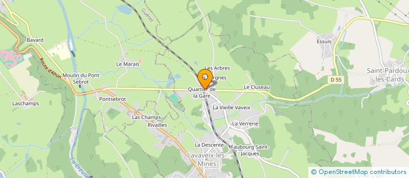 localisation de l'entreprise MADAME SARAH BOUSQUET à LAVAVEIX-LES-MINES