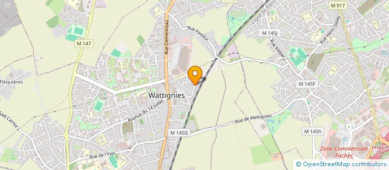 localisation de l'entreprise MADAME SARAH BRENOT  WATTIGNIES