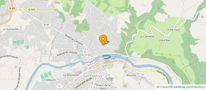 localisation de l'entreprise MADAME SARAH BRIARD  ARTHES