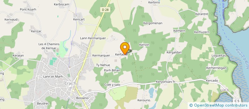 localisation de l'entreprise MADAME SARAH BRUMAULD DES HOULIERES  CRACH