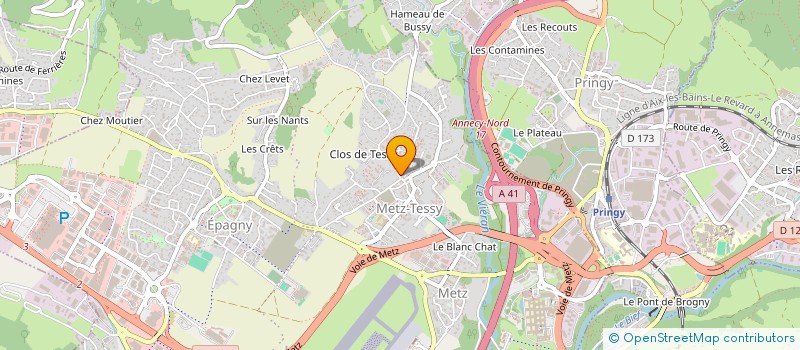 localisation de l'entreprise MADAME SARAH BUCARO  EPAGNY METZ-TESSY