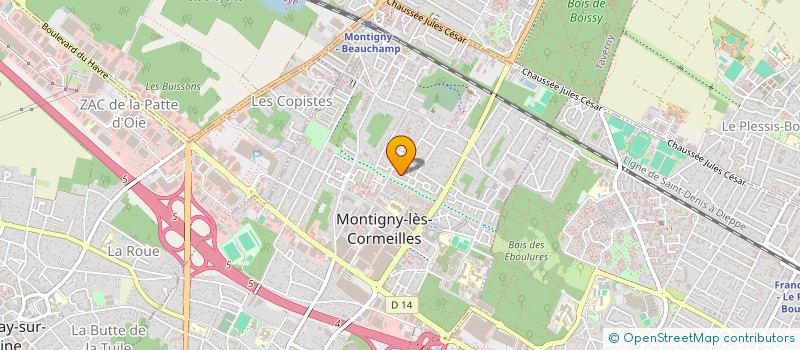 localisation de l'entreprise MADAME SARAH BULAYIMA à MONTIGNY-LES-CORMEILLES