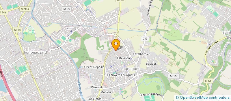 localisation de l'entreprise MADAME SARAH CABALLERO  LAUNAGUET