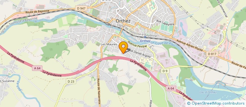 localisation de l'entreprise MADAME SARAH CAMGUILHEM  ORTHEZ