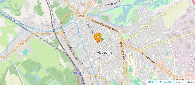 localisation de l'entreprise MADAME SARAH CANAL à ABBEVILLE