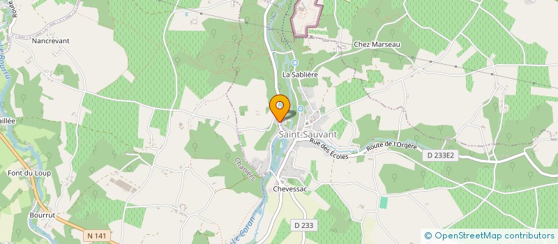 localisation de l'entreprise MADAME SARAH CAPEYRON  SAINT-SAUVANT