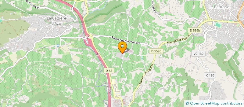 localisation de l'entreprise MADAME SARAH CAPUTO  LE CASTELLET