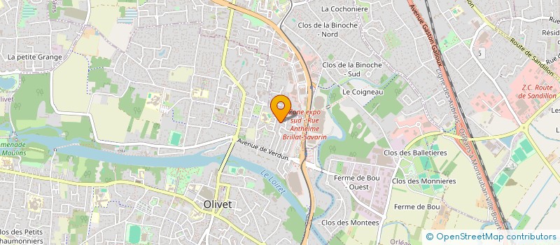 localisation de l'entreprise MADAME SARAH CARBONNIER  OLIVET