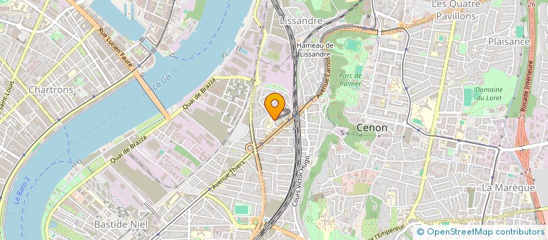 localisation de l'entreprise MADAME SARAH CARCHIDI  CENON