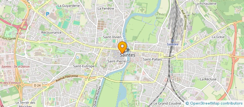 localisation de l'entreprise MADAME SARAH CARDOSO DO PATROCINIO  SAINTES