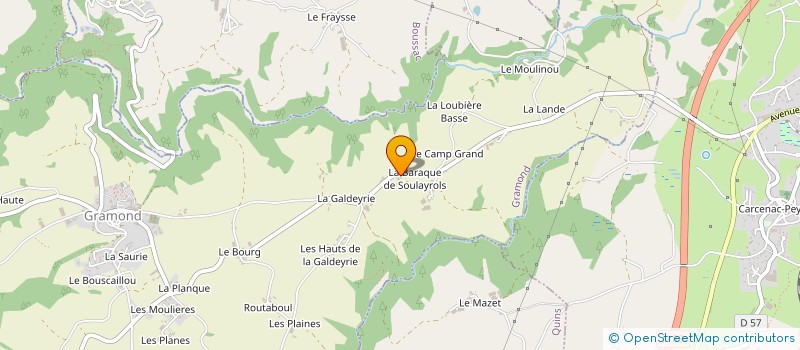 localisation de l'entreprise MADAME SARAH CARRIE  GRAMOND