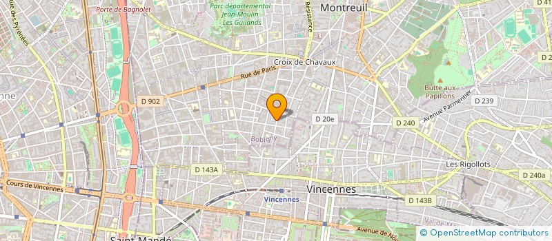 localisation de l'entreprise MADAME SARAH CARRIERE à MONTREUIL