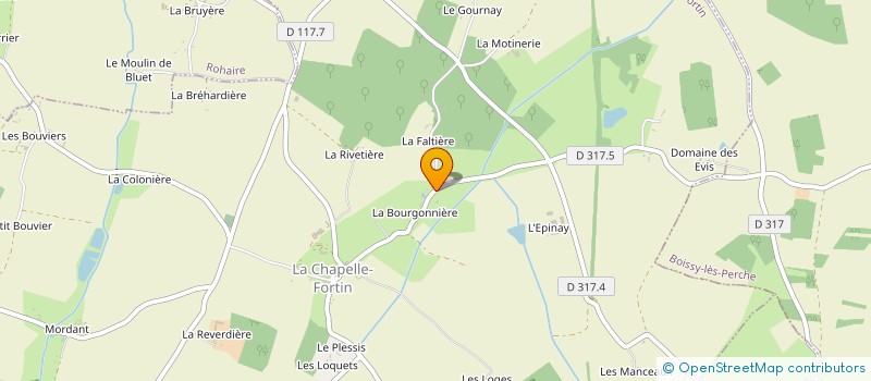 localisation de l'entreprise MADAME SARAH CASANOVA à LA CHAPELLE-FORTIN