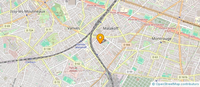 localisation de l'entreprise MADAME SARAH CASSELLA  MALAKOFF