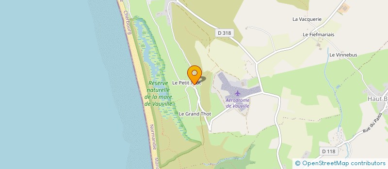 localisation de l'entreprise MADAME SARAH CASTEL  LA HAGUE