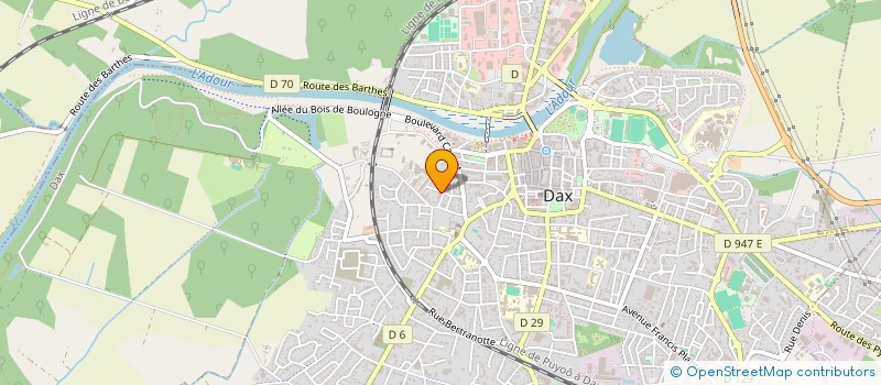 localisation de l'entreprise MADAME SARAH CASTETS  DAX