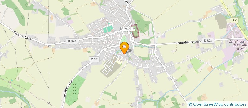 localisation de l'entreprise MADAME SARAH CAZENAVE  MERVILLE