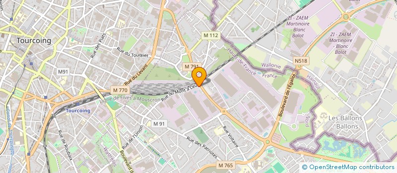 localisation de l'entreprise MADAME SARAH CHABANE  WATTRELOS