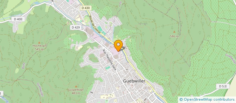 localisation de l'entreprise MADAME SARAH CHADLI  GUEBWILLER