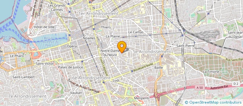 localisation de l'entreprise MADAME SARAH CHAMPROUX à MARSEILLE