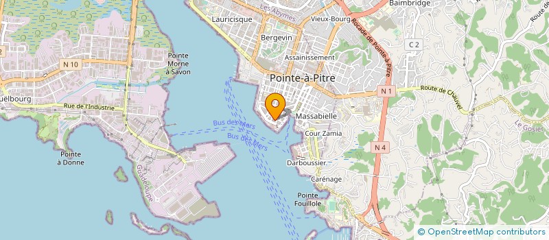 localisation de l'entreprise MADAME SARAH CHARBIT à POINTE A PITRE